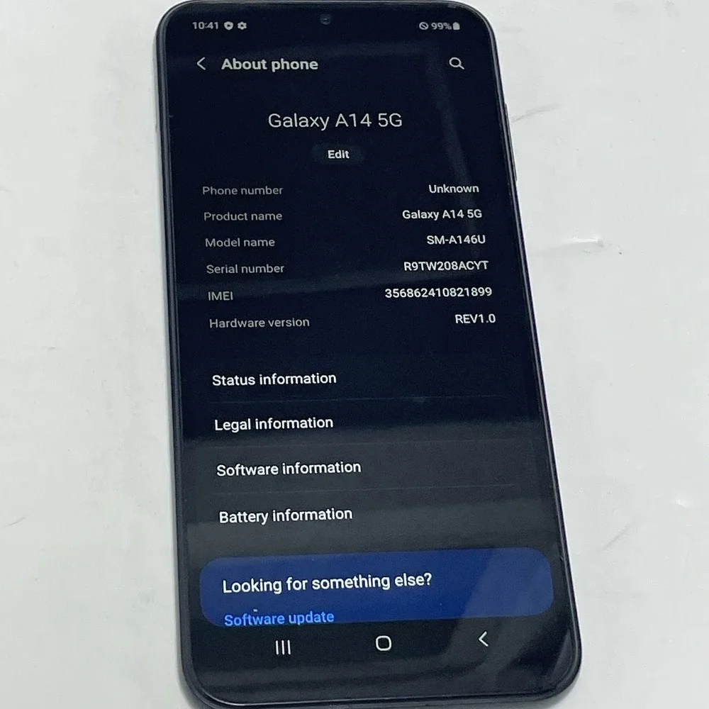 SAMSUNG A14 5G SM-A146U Galaxy 64gb Black *Spectrum Locked* for Parts or Repair